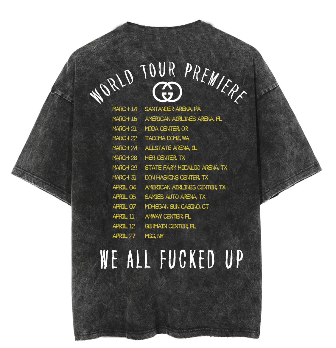 G-GRENADE VINTAGE BLACK TEE