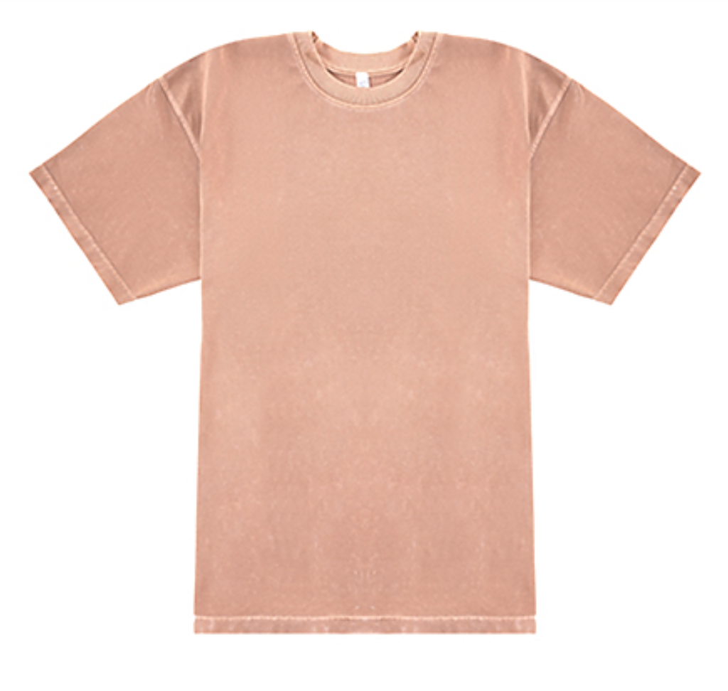 SALMON OVERSIZED SHORT SLEEVE TEE