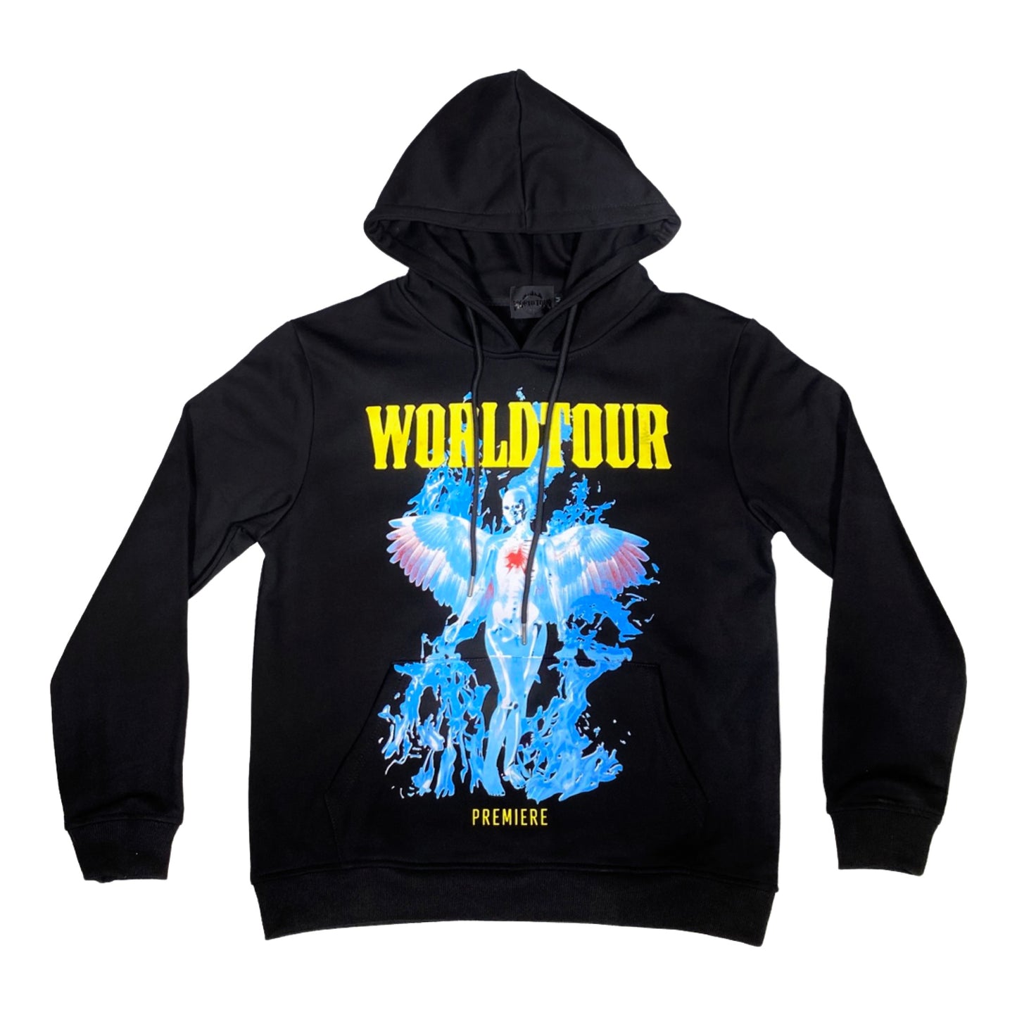 Black Burning Angel Hoodie