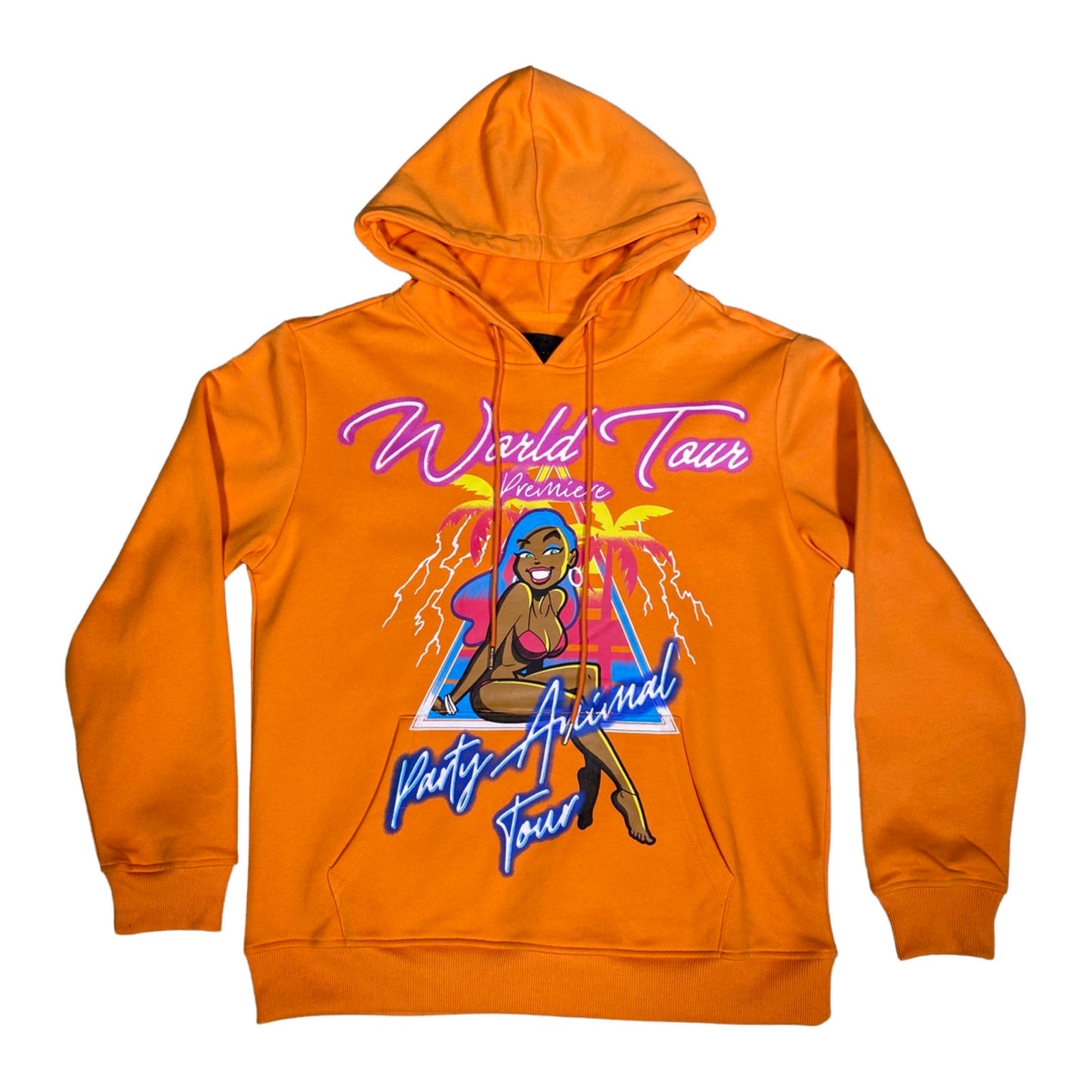 Orange Party Animal Hoodie