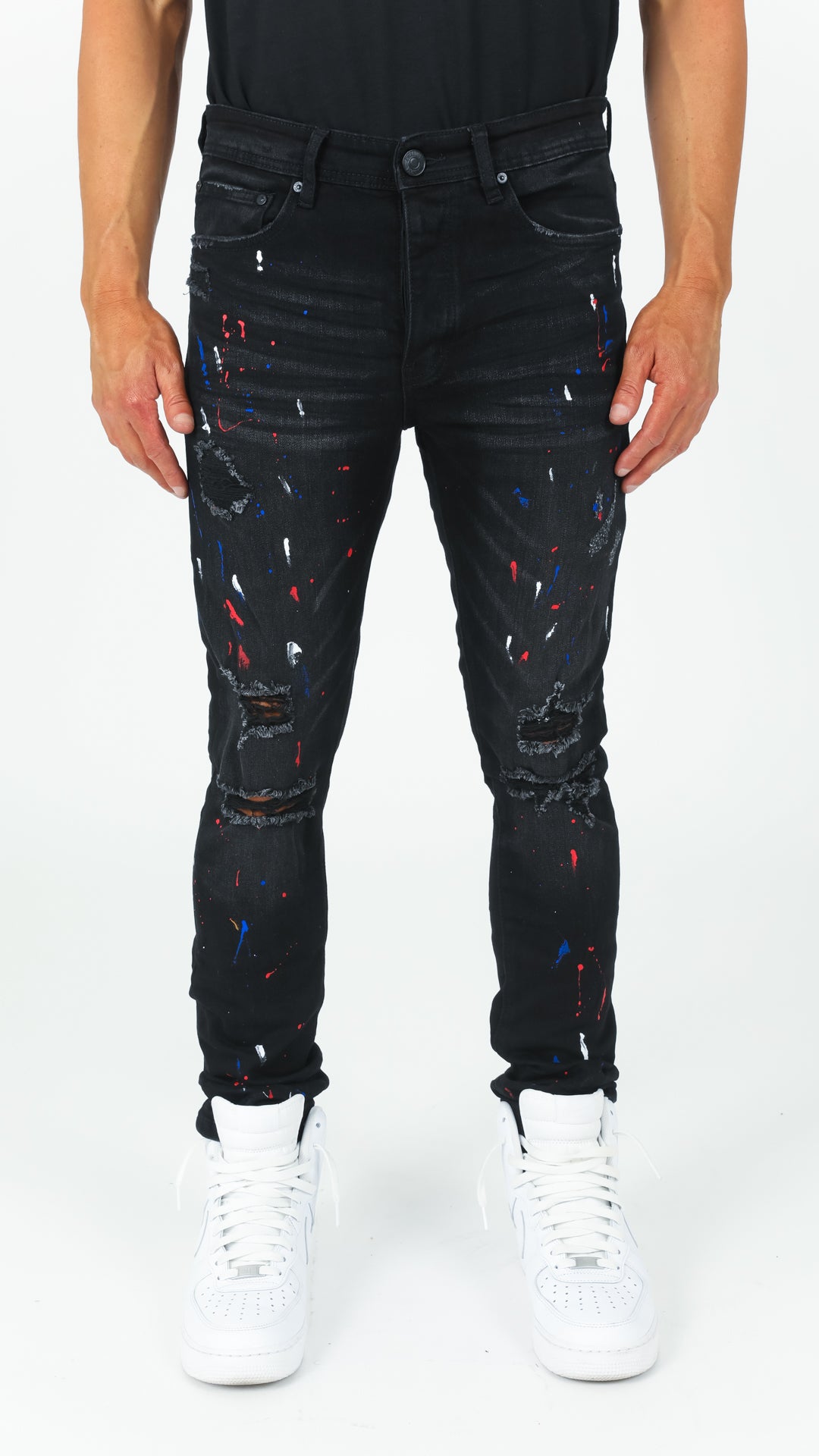 Manchester Paint Splatter Denim Pant