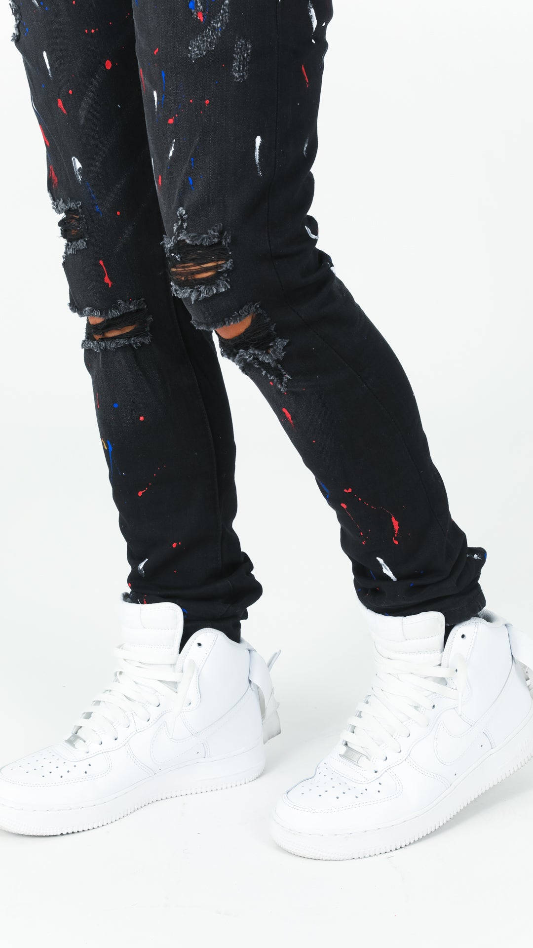 Manchester Paint Splatter Denim Pant