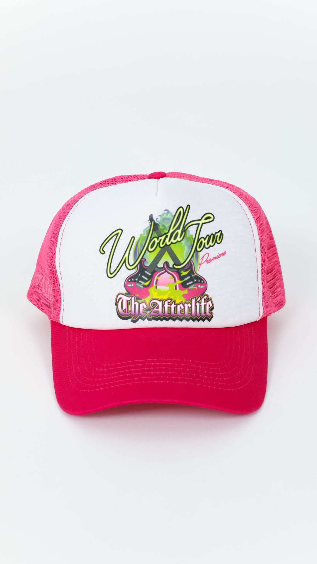 Neon Pink Afterlife Trucker Hat