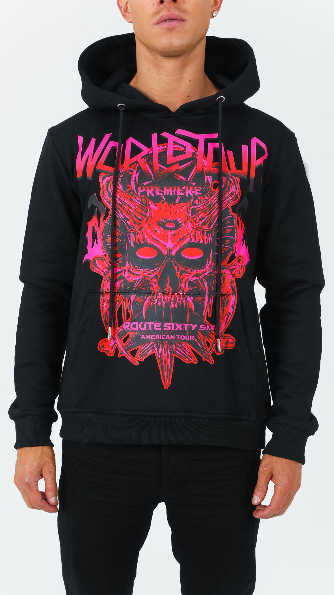 Black Route 66 Hoodie