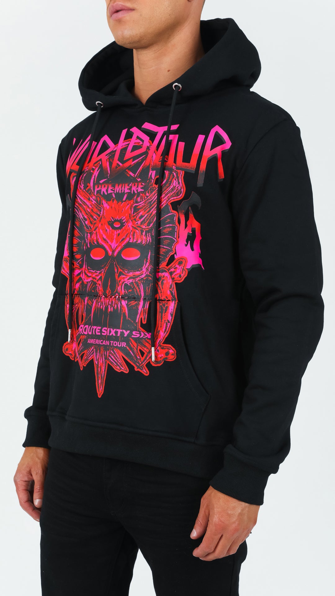 Black Route 66 Hoodie