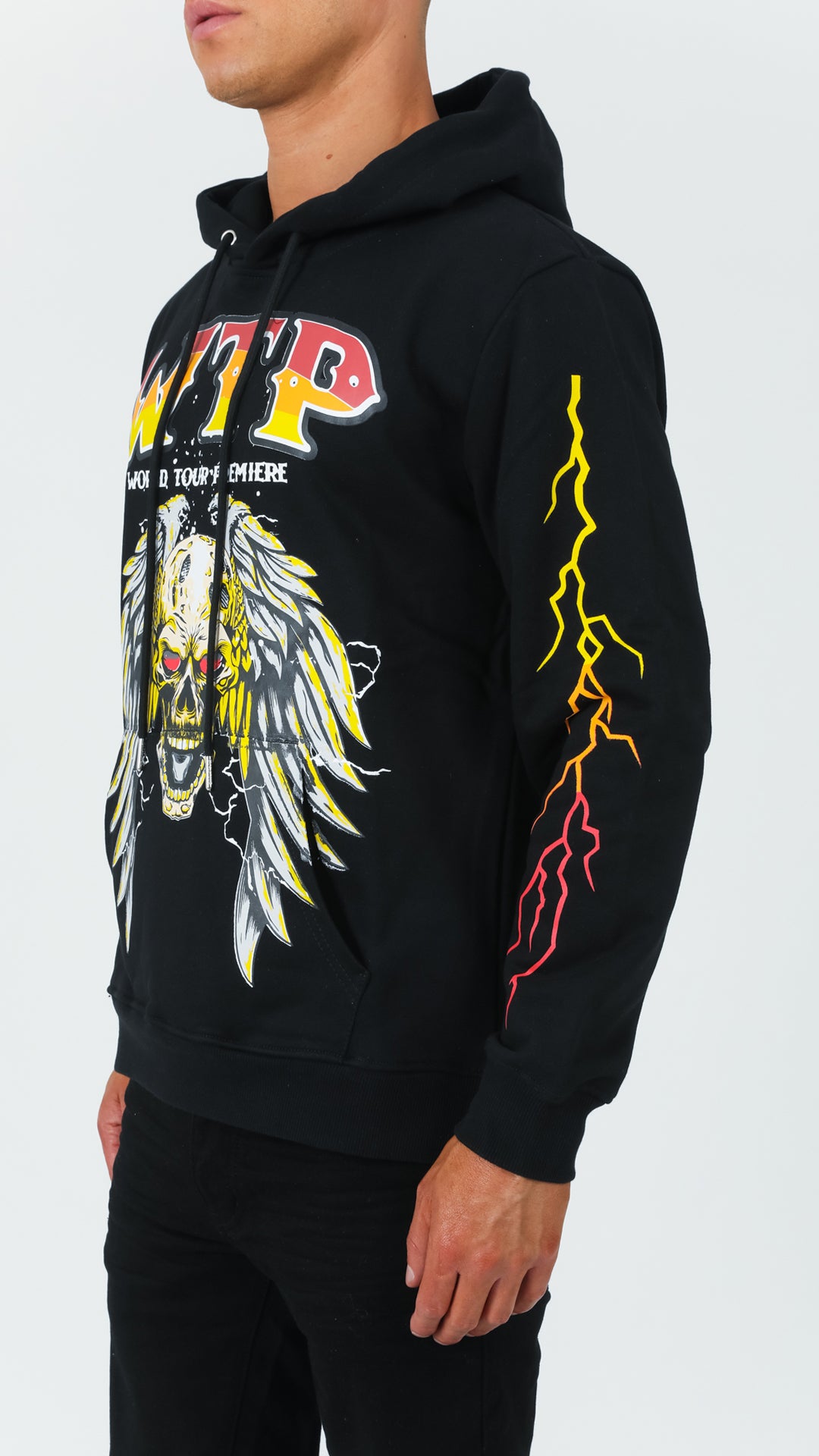Black Underground Rock Hoodie