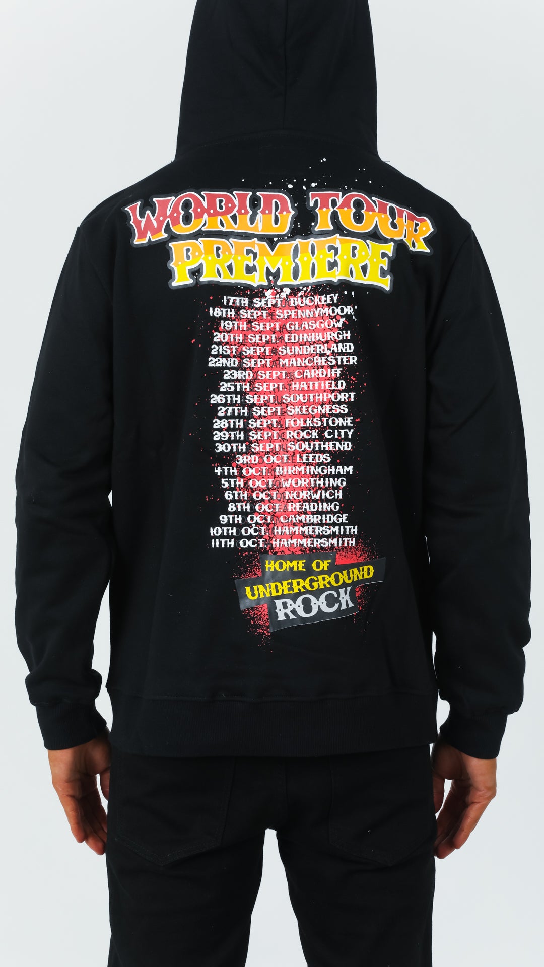 Black Underground Rock Hoodie