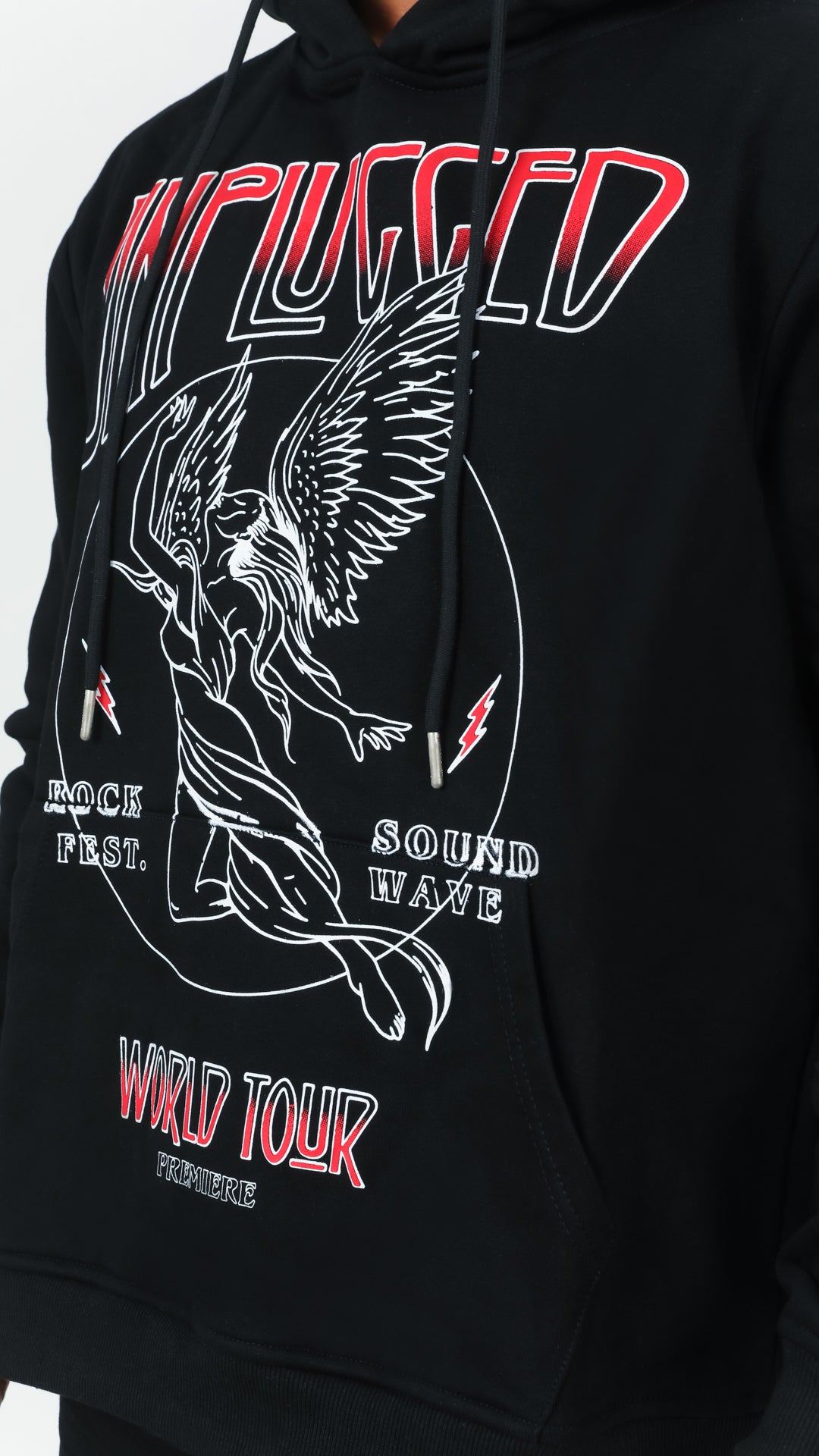 Black Unplugged Hoodie