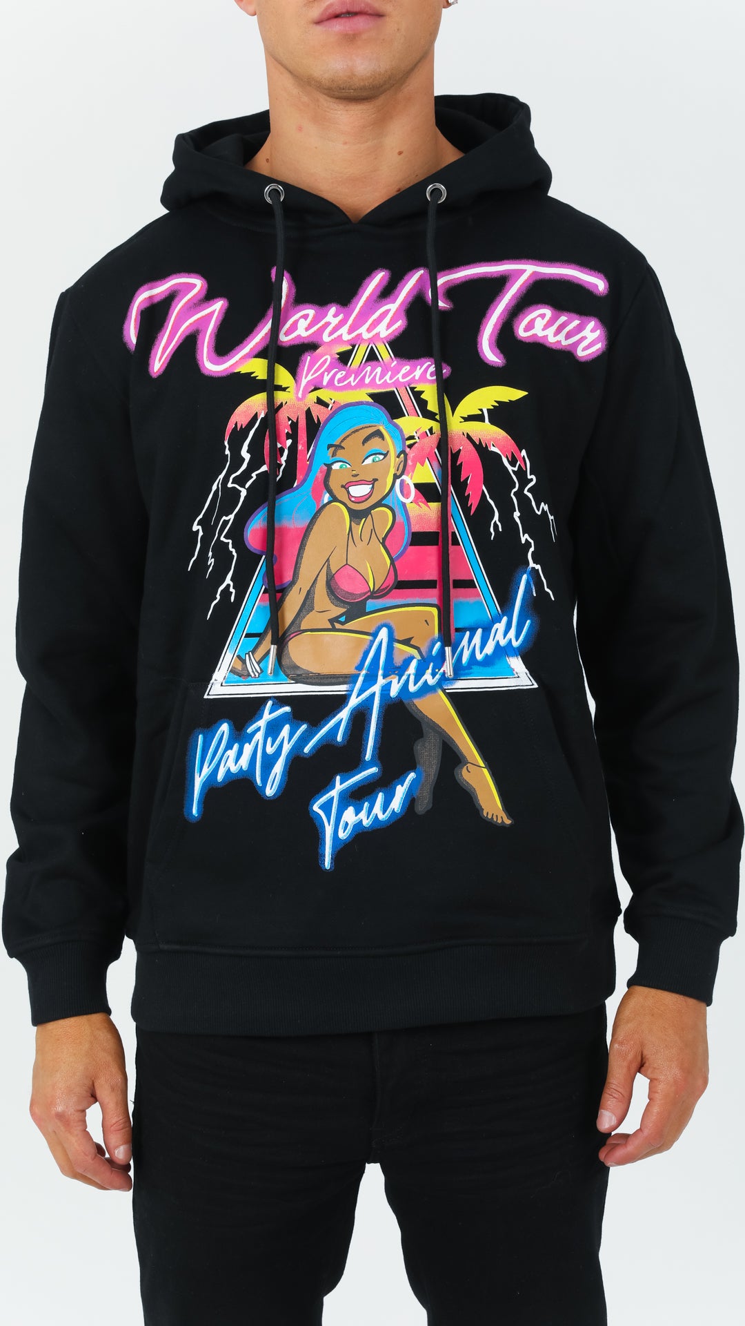 Black Party Animal Hoodie