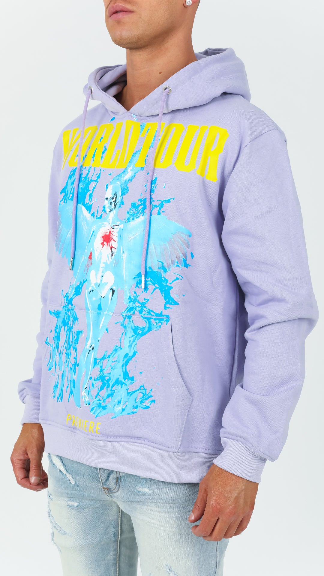 Lavender Burning Angel Hoodie