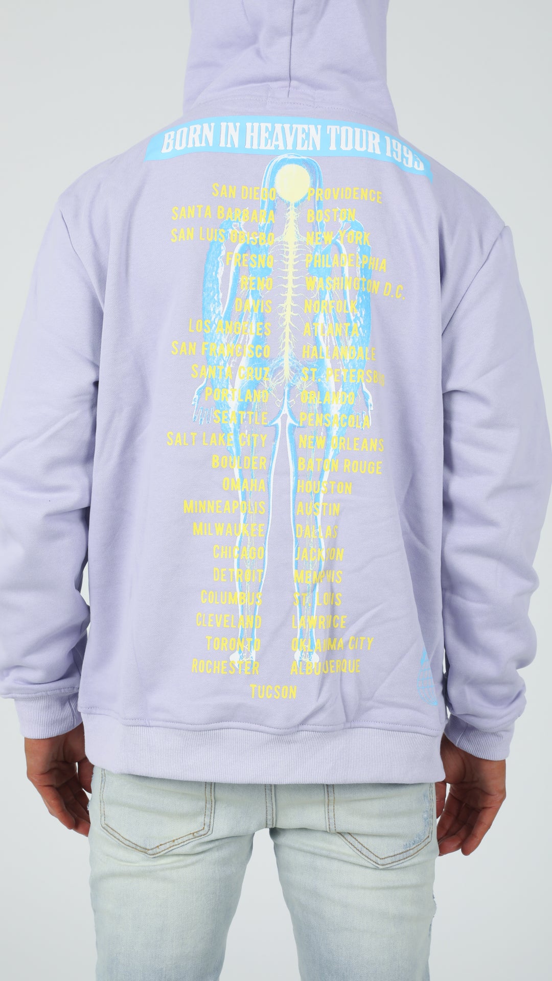 Lavender Burning Angel Hoodie