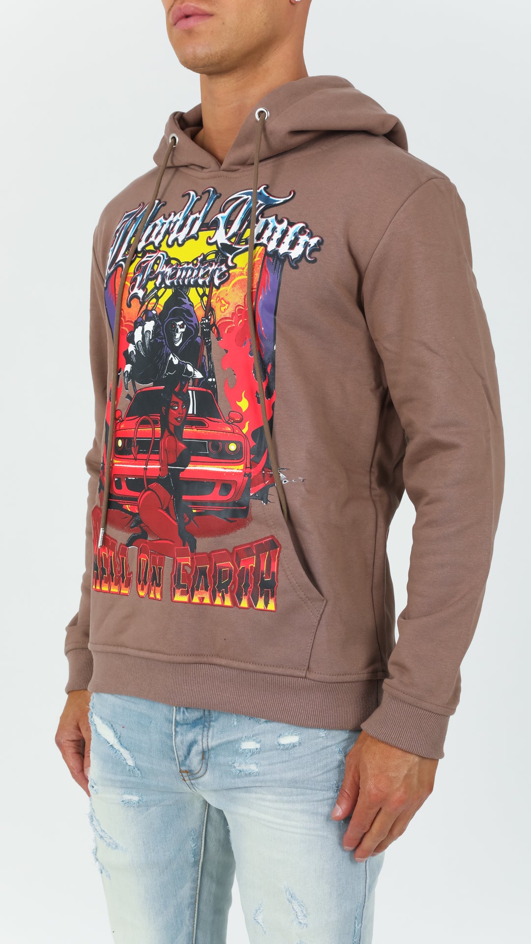 Brown Hell On Eart Hoodie