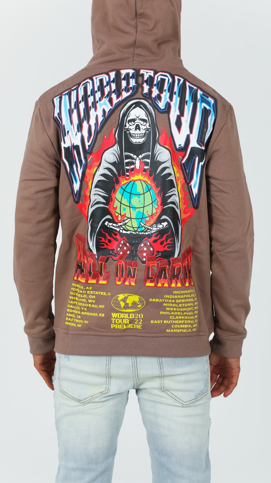 Brown Hell On Eart Hoodie