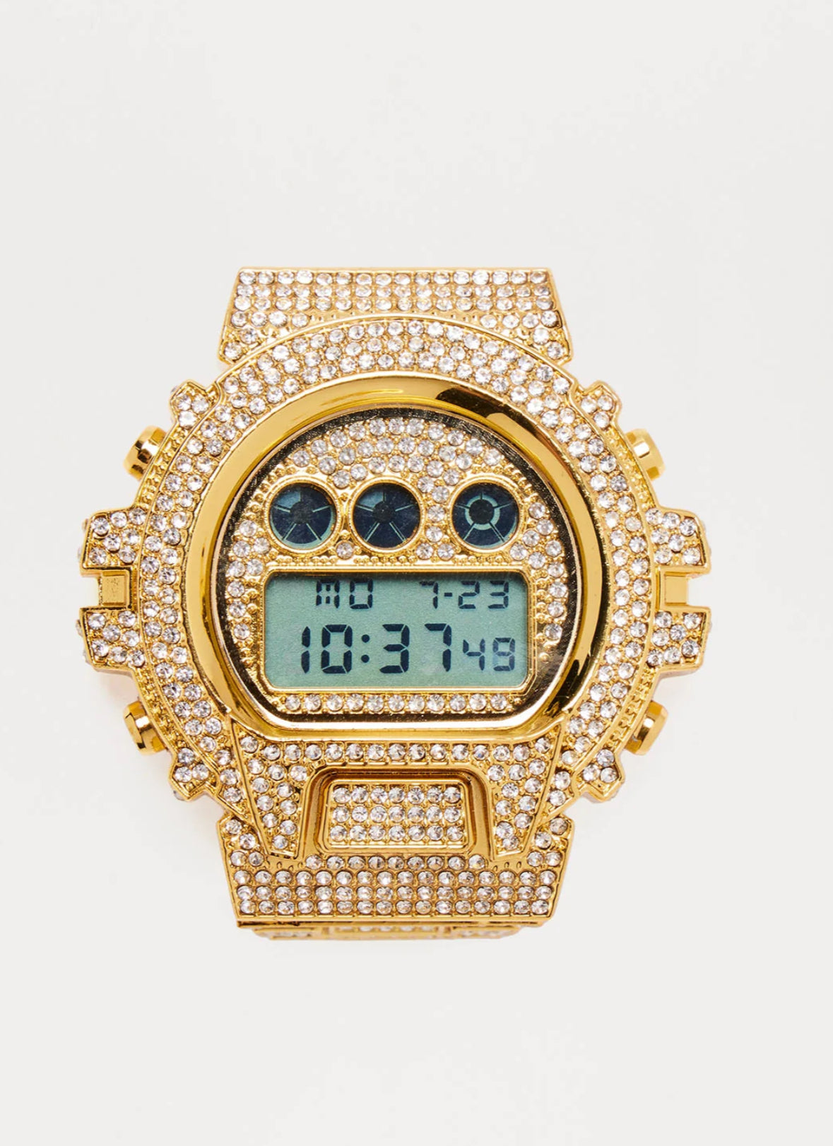 ICED OUT DIGITAL WATCH - GOLD