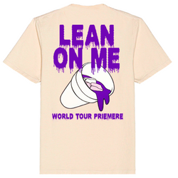 LEAN ON ME CREAM TEE