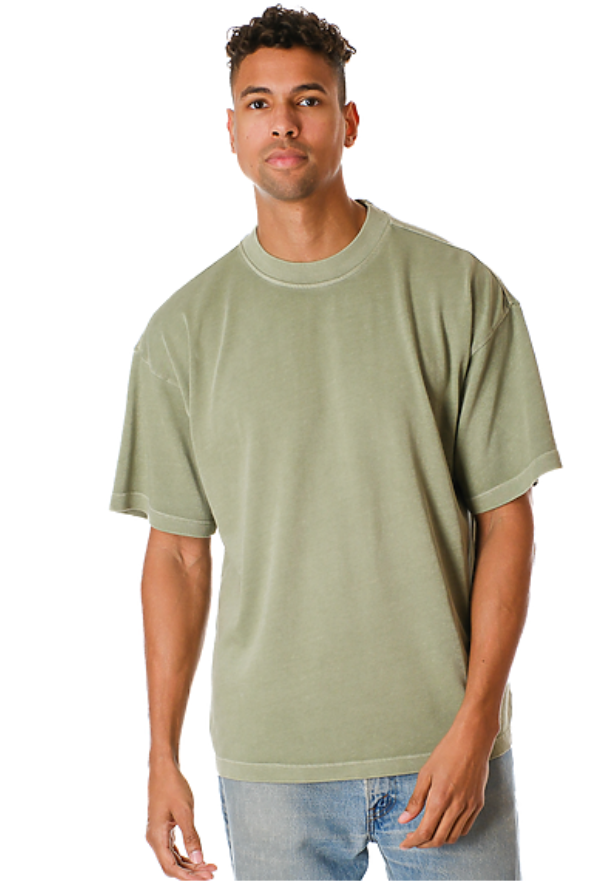 OLIVE OVERSIZED SHORT SLEEVE TEE