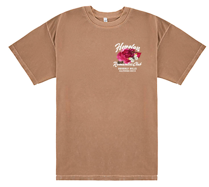 HOPELESS ROMANTIC TEE - BROWN