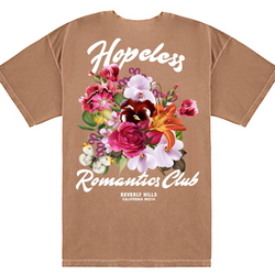 HOPELESS ROMANTIC TEE - BROWN