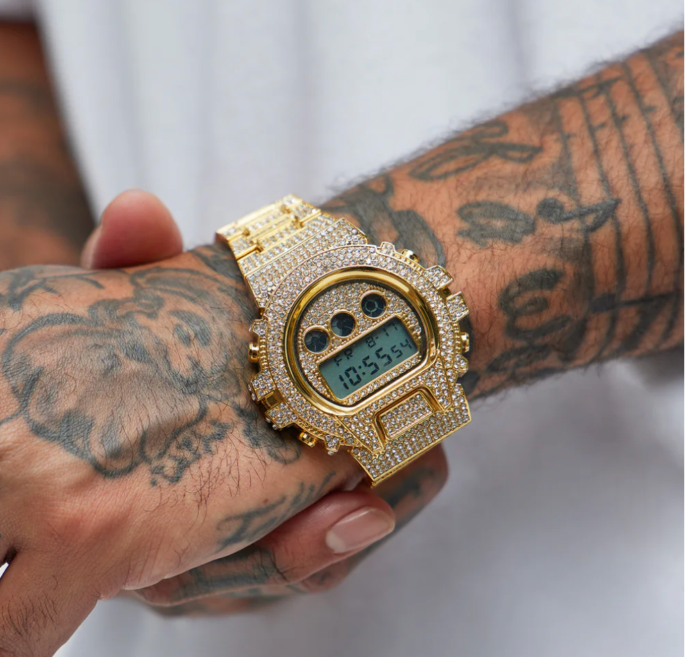 WT ICED OUT WATCH - GOLD