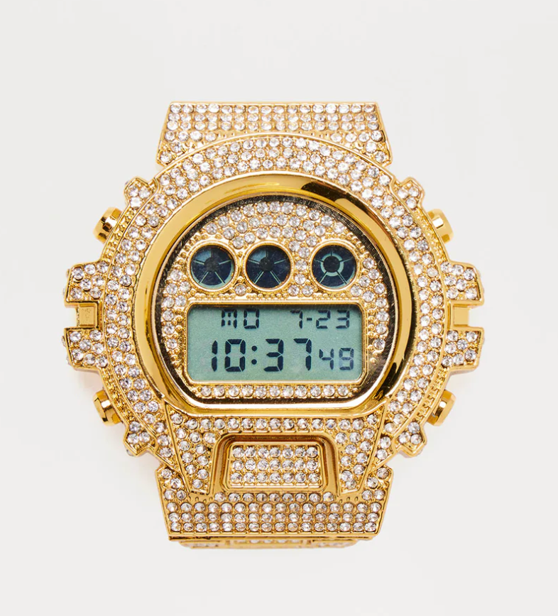 WT ICED OUT WATCH - GOLD