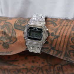 WT ICED OUT WATCH - SILVER