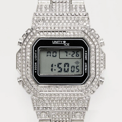 WT ICED OUT WATCH - SILVER