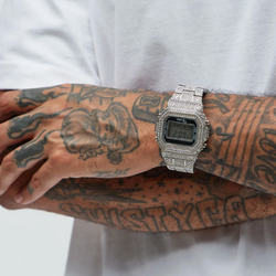 WT ICED OUT WATCH - SILVER