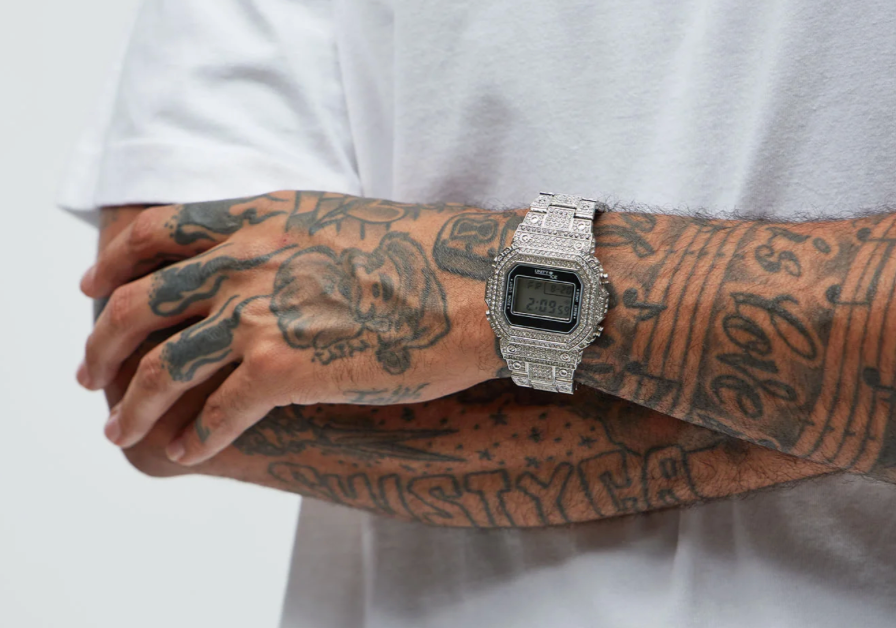 WT ICED OUT WATCH - SILVER