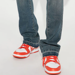 STACKED SKINNY FLARE JEAN WITH LETDOWN HEM