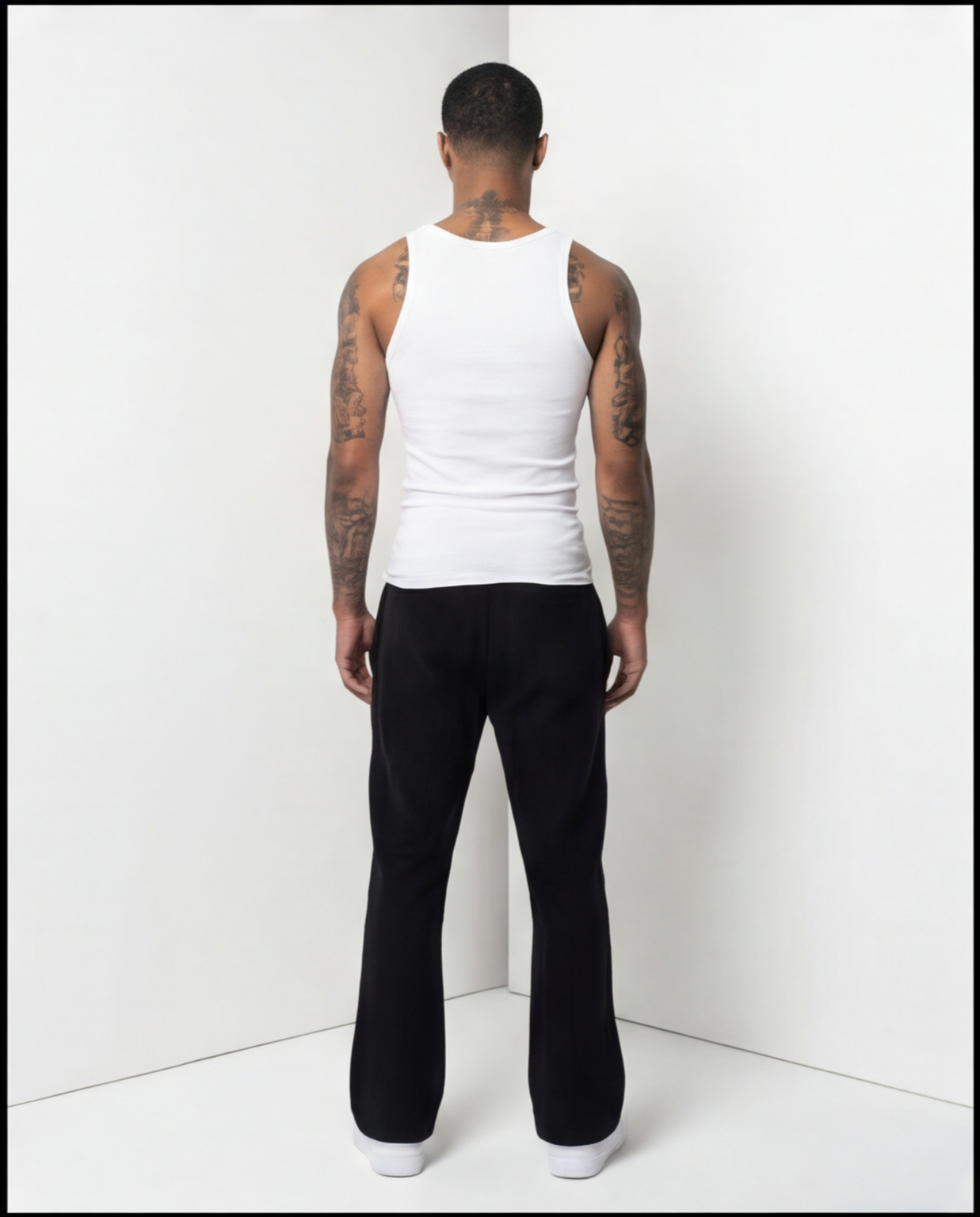 REVERSE FRENCH TERRY WIDE LEG PANT