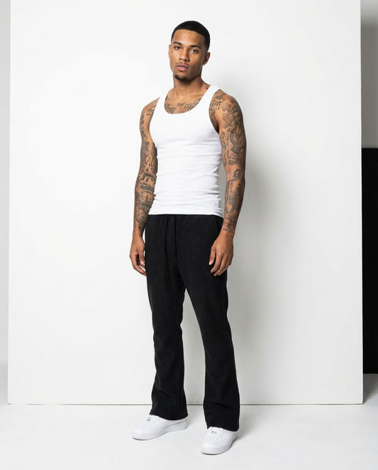 REVERSE FRENCH TERRY WIDE LEG PANT
