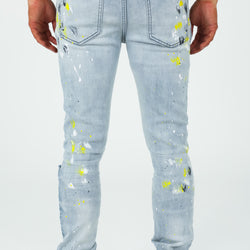 Ch-2 Yellow Spatter Denim Pant