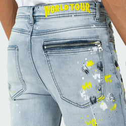 Ch-2 Yellow Spatter Denim Pant