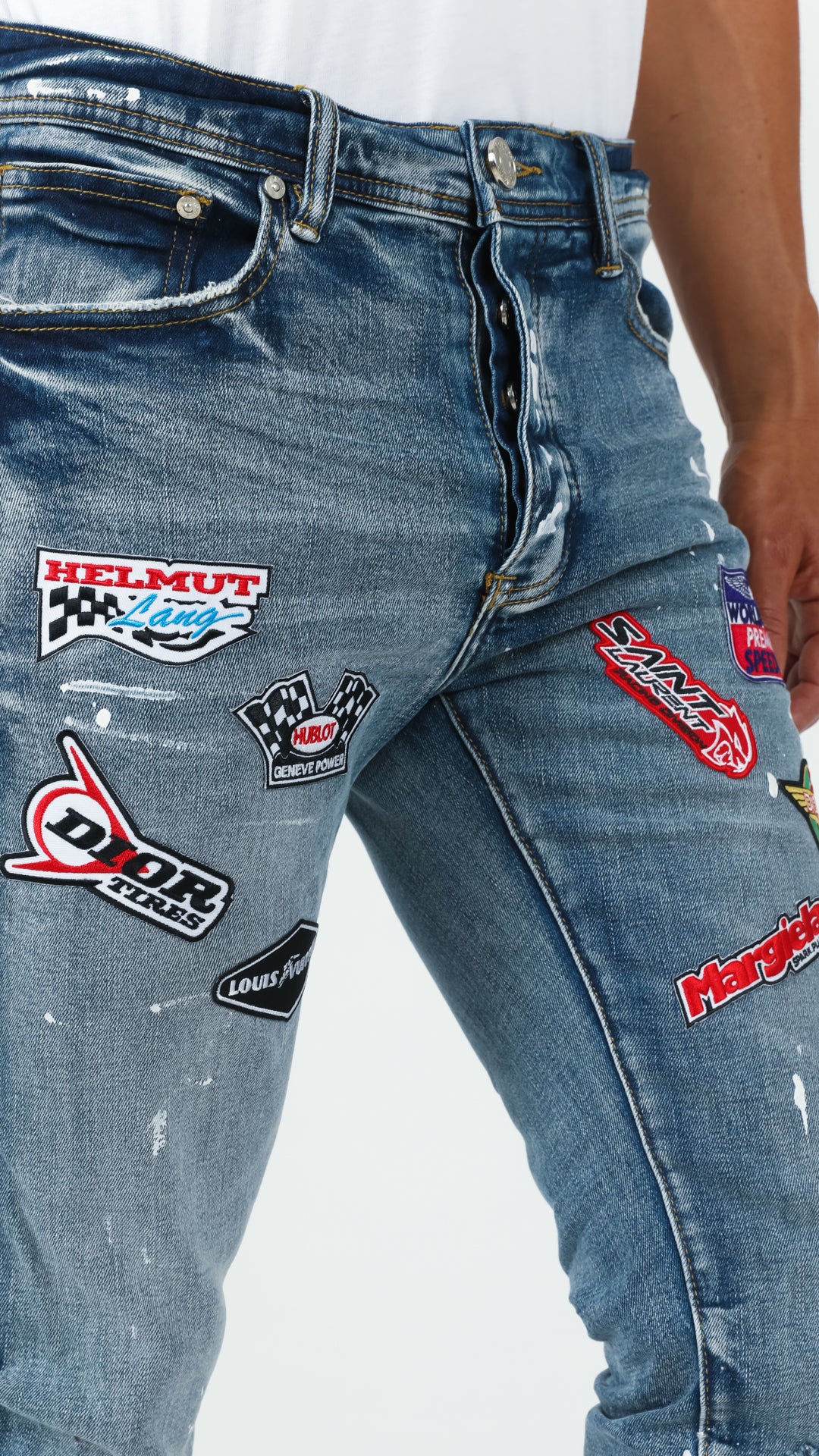 Parody Racing Patch Denim – ShopWorldTour.com