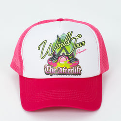Neon Pink Afterlife Trucker Hat