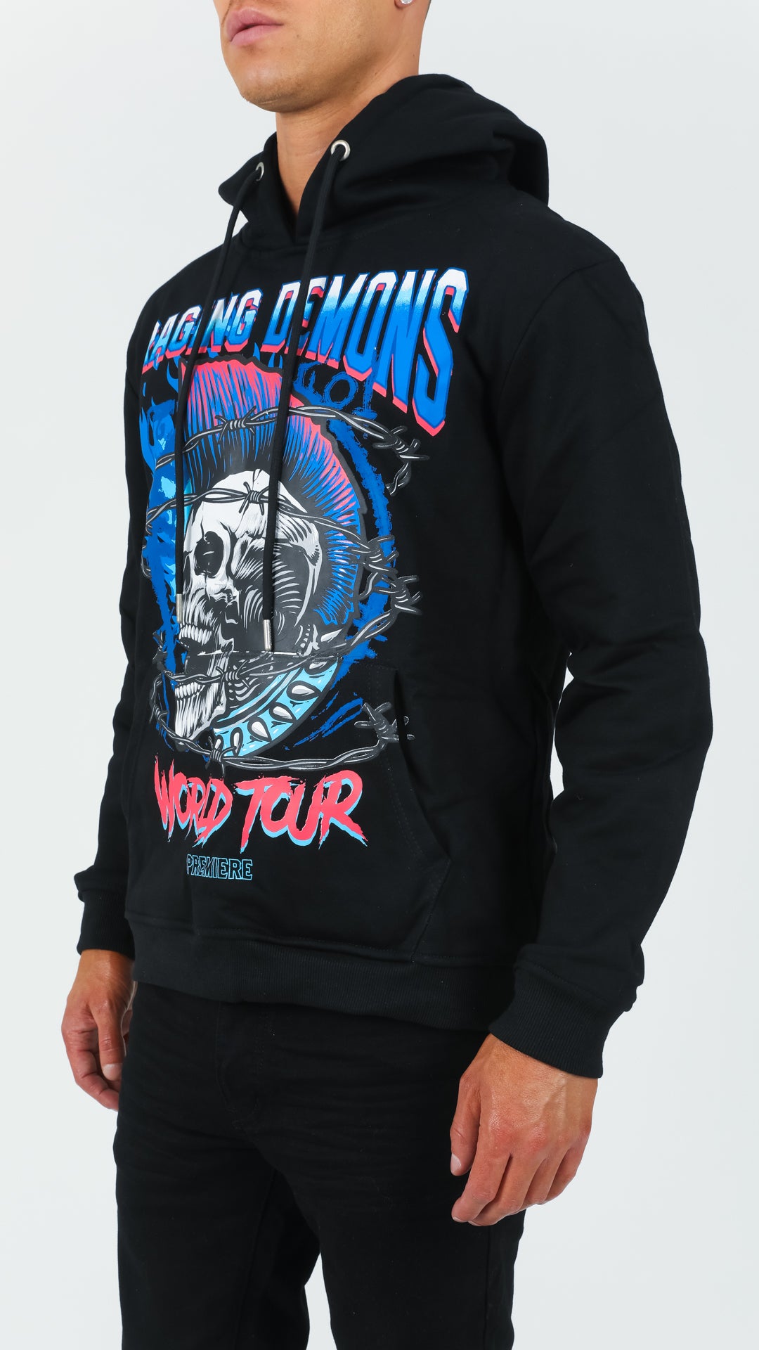 Black Raging Demons Hoodie