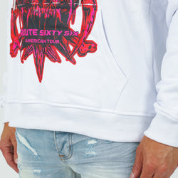 White Route 66 Hoodie
