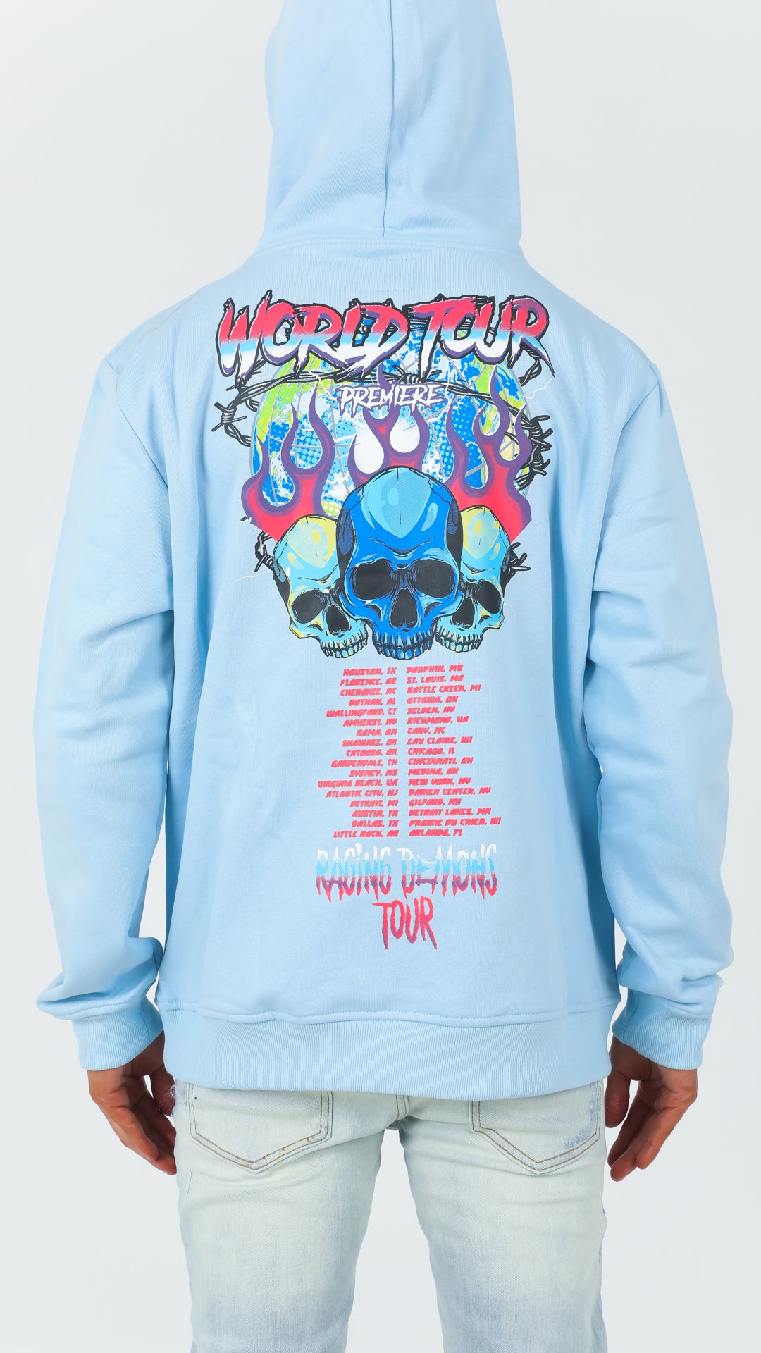 Blue Raging Demons Hoodie ShopWorldTour